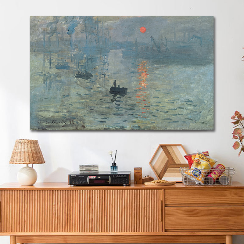 莫奈油画轻奢e电视机防尘罩55寸65寸80寸100寸液晶电视套新款盖布