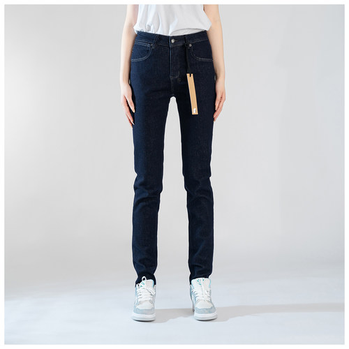 KUS jeans牛仔裤男修身显瘦欧美式高街基础款做旧复古修身小脚裤