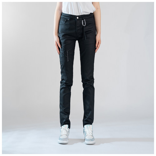 AMR Skinny Ripped Jeans 牛仔裤男美式高街基础蜡裤修身小脚裤