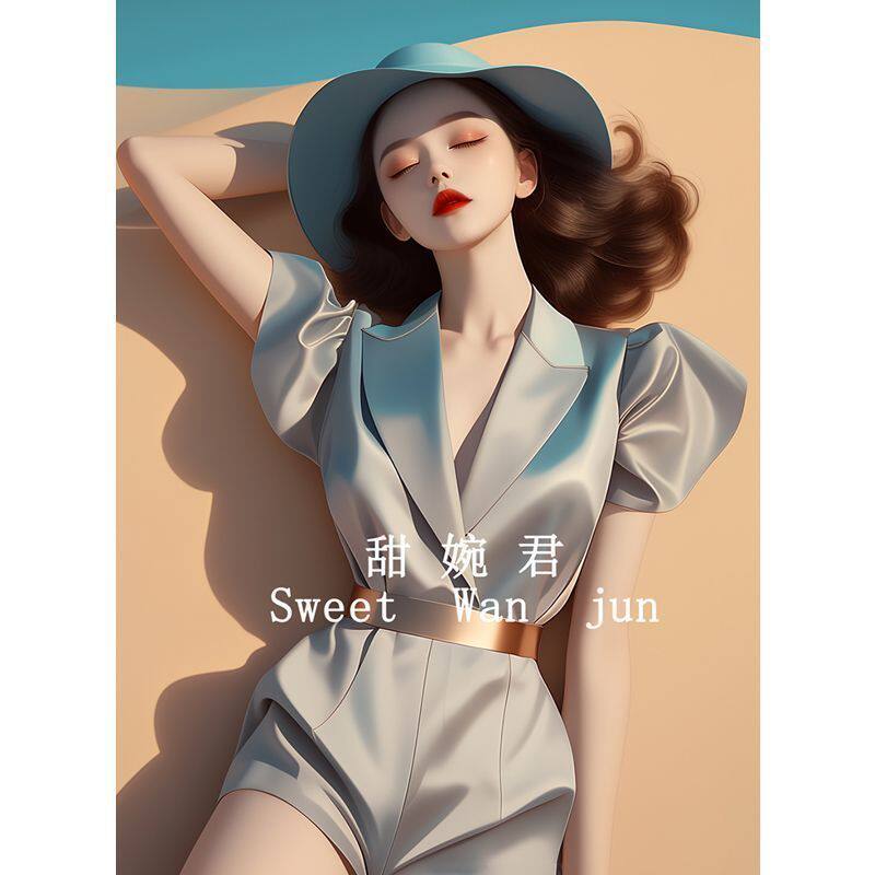 欧货高端职业时尚银色缎