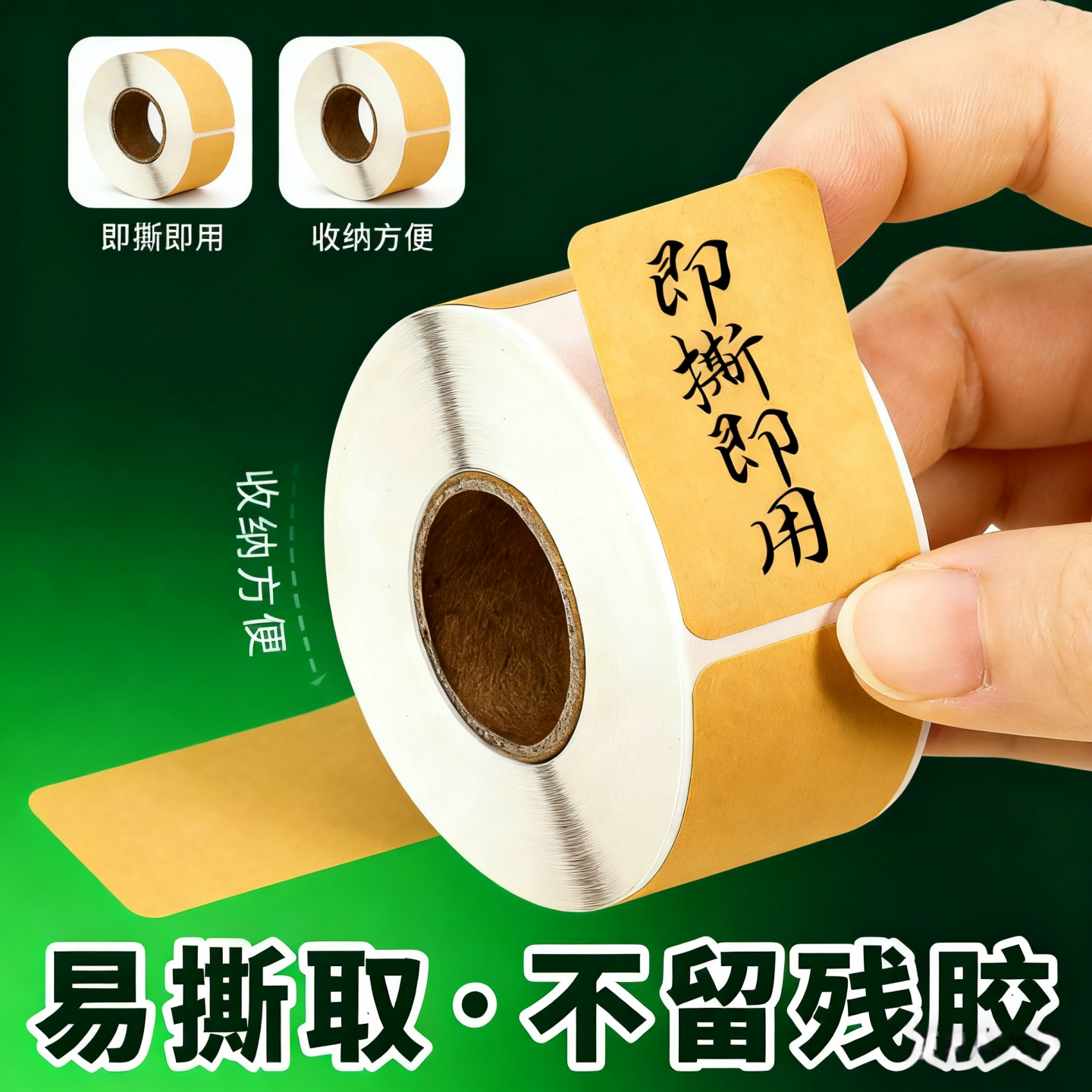 牛皮纸便签贴纸可写字防水