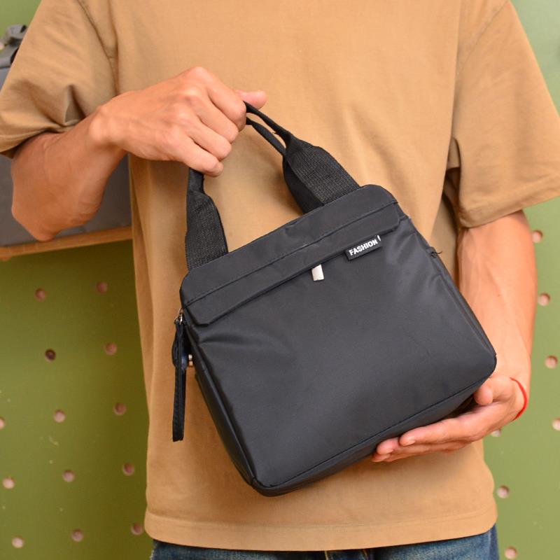 时尚简约男生饭盒袋保温饭盒手提包上班族带饭手提袋高颜值便当包