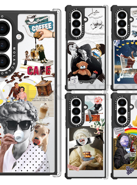 韩国MOLANCANO三星Galaxy Z Fold7手机壳折叠屏中轴铰链保护套带磁吸艺术画系列透明轻薄防摔外壳创意设计