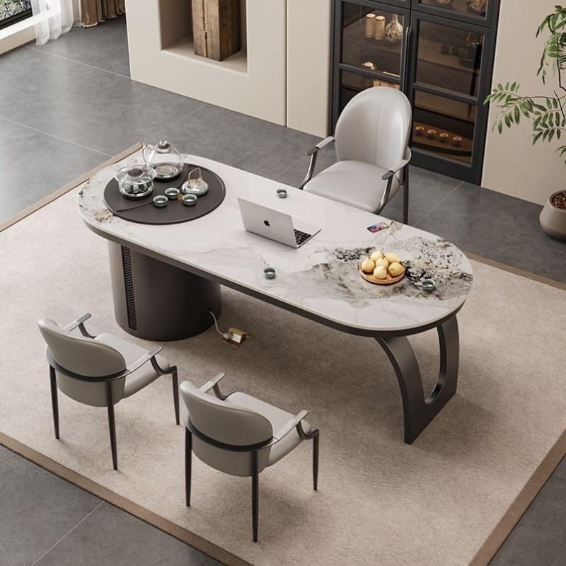 岩板组合2024高档功夫茶意式轻奢泡茶桌子阳台茶台简约桌椅耐高温,住宅家具,家用茶台/茶桌,淘宝优惠券,粉丝福利购,淘宝优惠卷