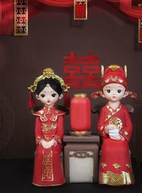 女孩古风摆件婚庆女孩汉服宫廷摆件格格风娃娃礼宫廷摆件摆件