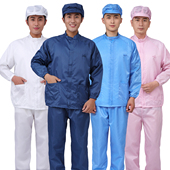 防静电工作服分体服防尘服电子厂食品厂洁净服套装 无尘服无尘车间