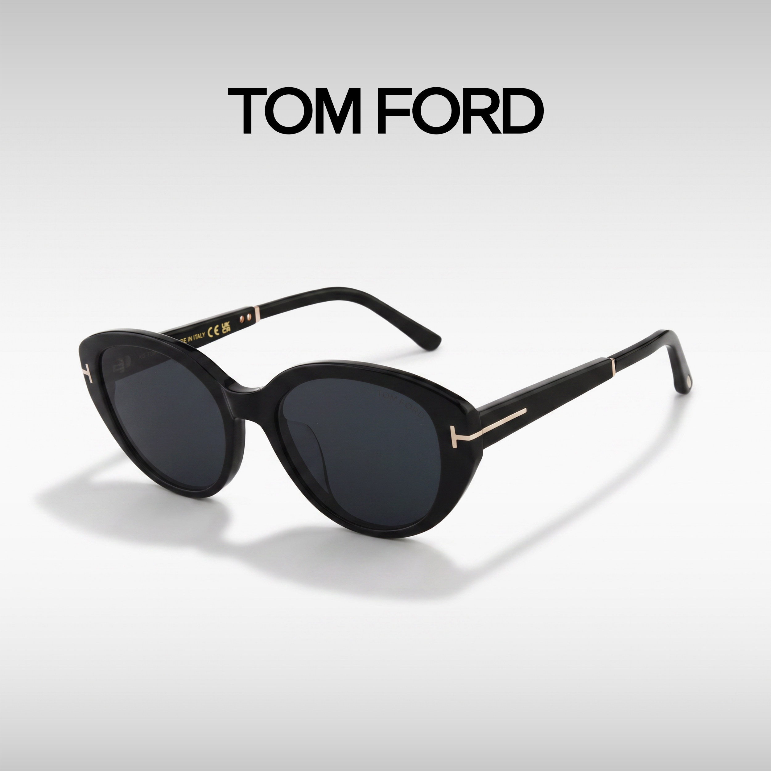 Tom Ford汤姆福特墨镜女TF时尚板材猫眼太阳眼镜开车驾驶FT1246-K