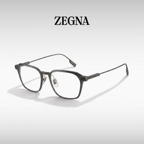 ZEGNA/杰尼亚老钱风方框近视眼镜