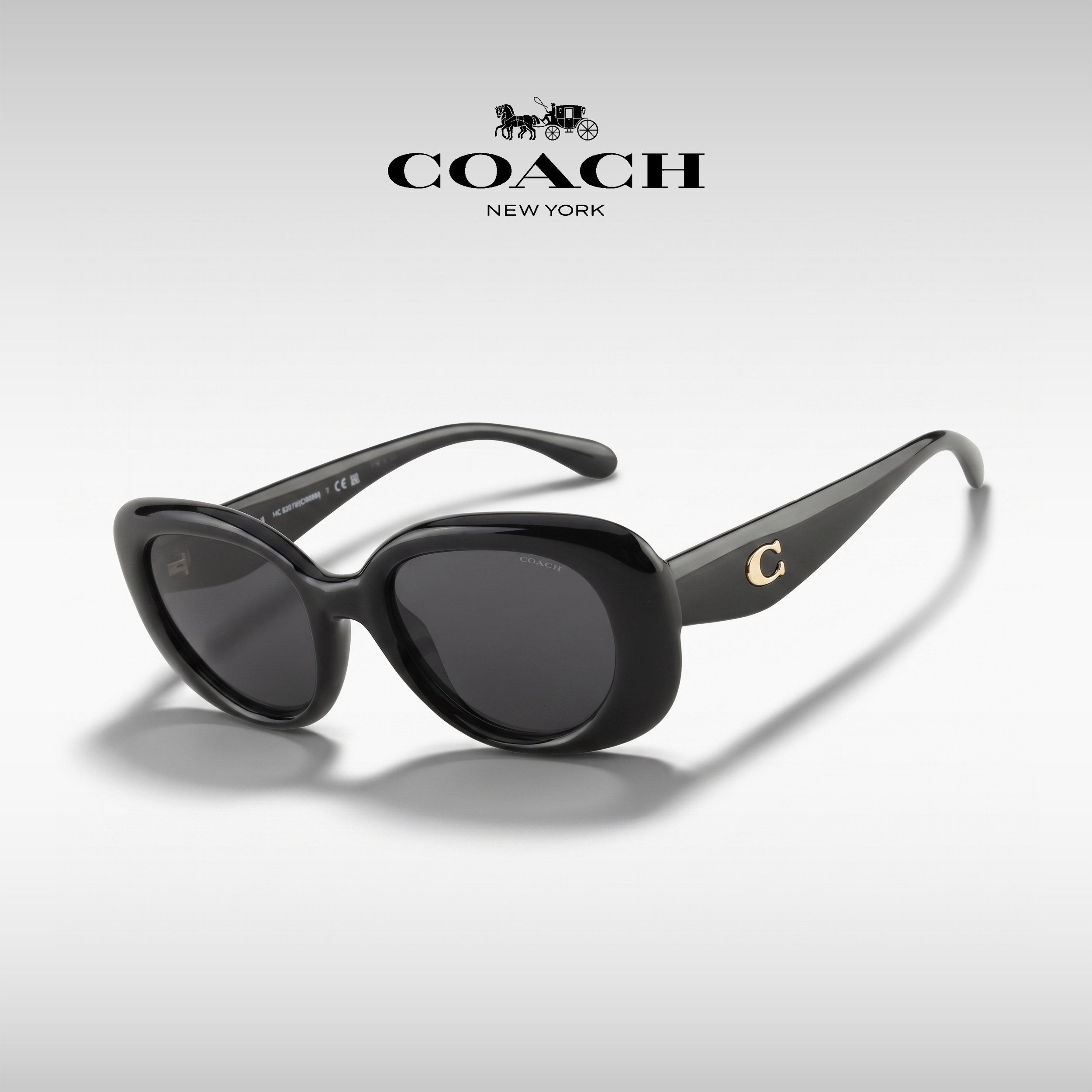 Coach蔻驰墨镜女百搭潮流时尚优雅猫眼框太阳镜开车驾驶HC8391U