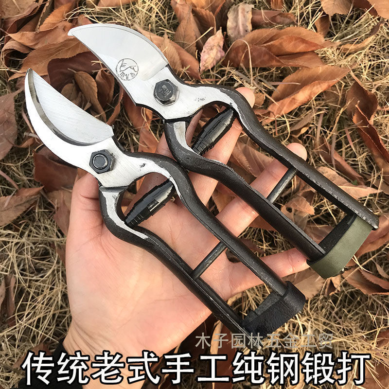 老式锻打望儿山修枝剪树枝修剪刀剪树剪子果树剪园艺剪花枝剪刀