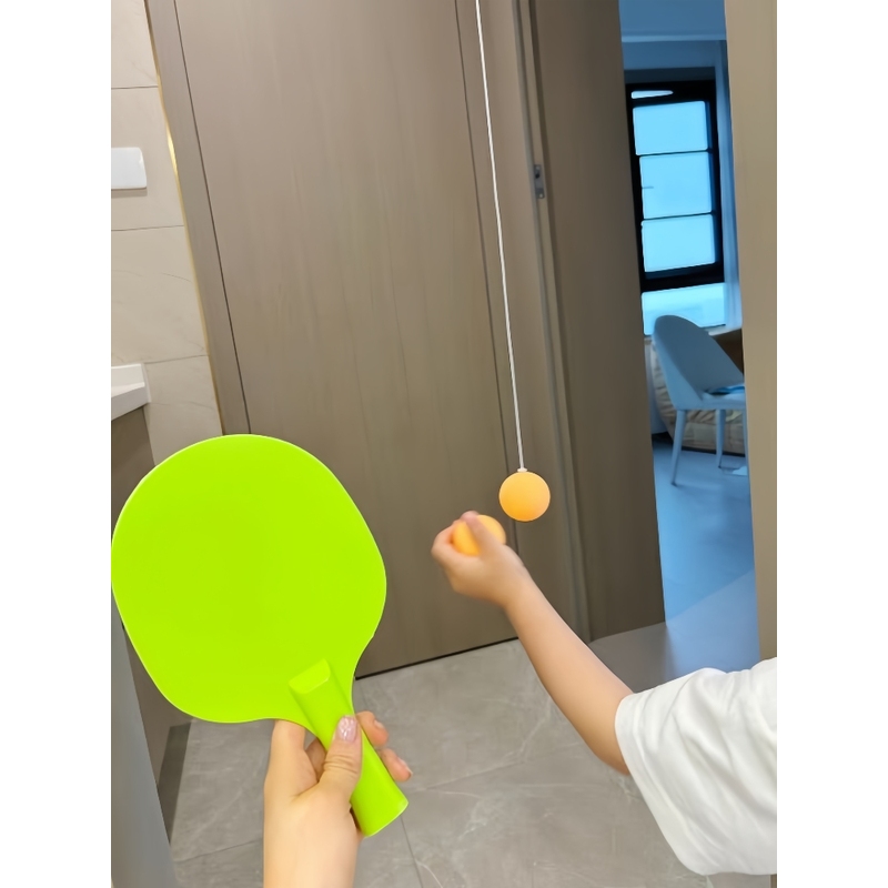 悬挂式乒乓球训练器亲子互动玩具室内球拍幼儿摸高游戏视力锻炼
