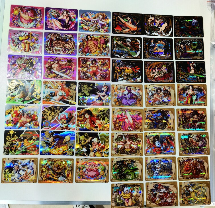 小青蛙海贼王5元包全套稀有zr签名黑金拼图烫金镭射收藏卡牌包邮