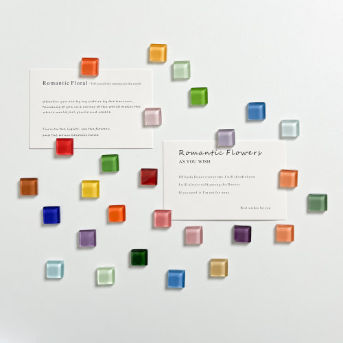 冰箱贴磁贴玻璃马赛克可爱吸铁石