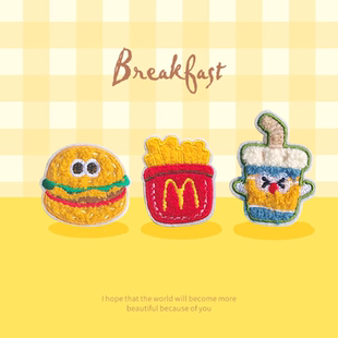 新款刺绣补丁布贴卡通免缝自粘贴衣服包包破洞修补贴可爱装饰贴布