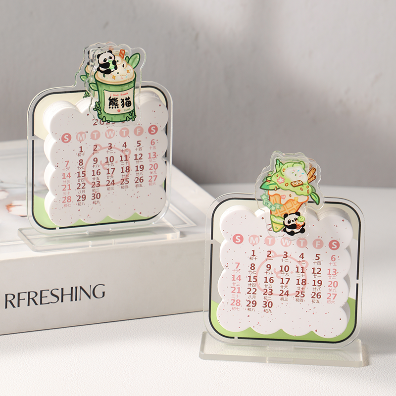 马年新款2026年多功能创意亚克力台历每日打卡日历学生课桌企业公