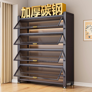 钢制鞋柜家用门口多层储物柜入户玄关大容量收纳金属防尘防水鞋架