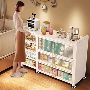喂养台收纳柜婴儿宝宝用品置物架落地多层整理储物柜儿童家用柜子