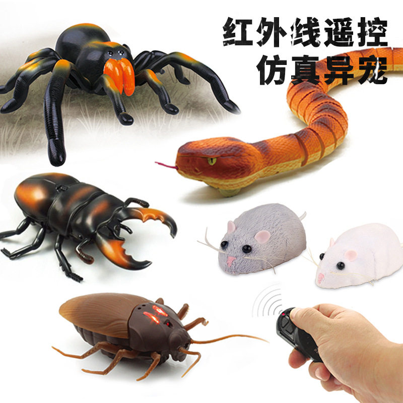 红外线遥控老鼠电动蛇仿真蟑螂