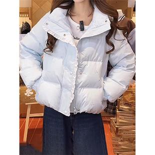 2025秋冬新款 小众设计感拼接休闲减龄百搭外套 保暖棉服女韩系时尚