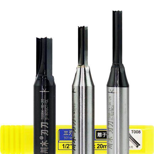 四川木刃三刃Tct直刀T008数控切割机Ttc开槽切割高光板切割直刀