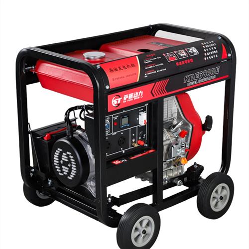 无锡动力柴油发电机组家用5/6/10kw8千瓦单相220V双电压三相380v