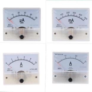 指针式 100uA500mA30mA1A2A3A5A10A20A50A机械仪表 直流电流表85C1