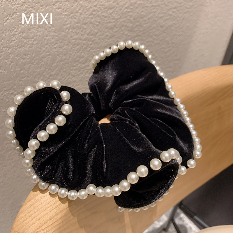 高级感丝绒大气发饰头绳