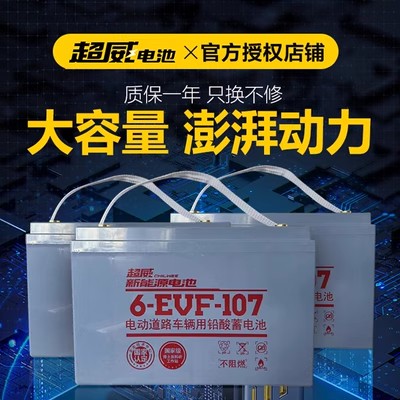超威铅酸电池6-EVF-107扫地机