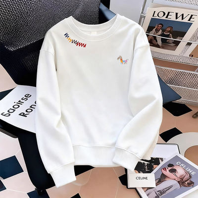 特大码300斤卡通洋气圆领卫衣