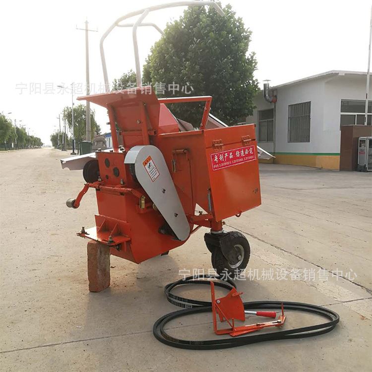 丘陵小块地适用手扶车带单行玉米收获机汽油柴油机一体玉米收割机