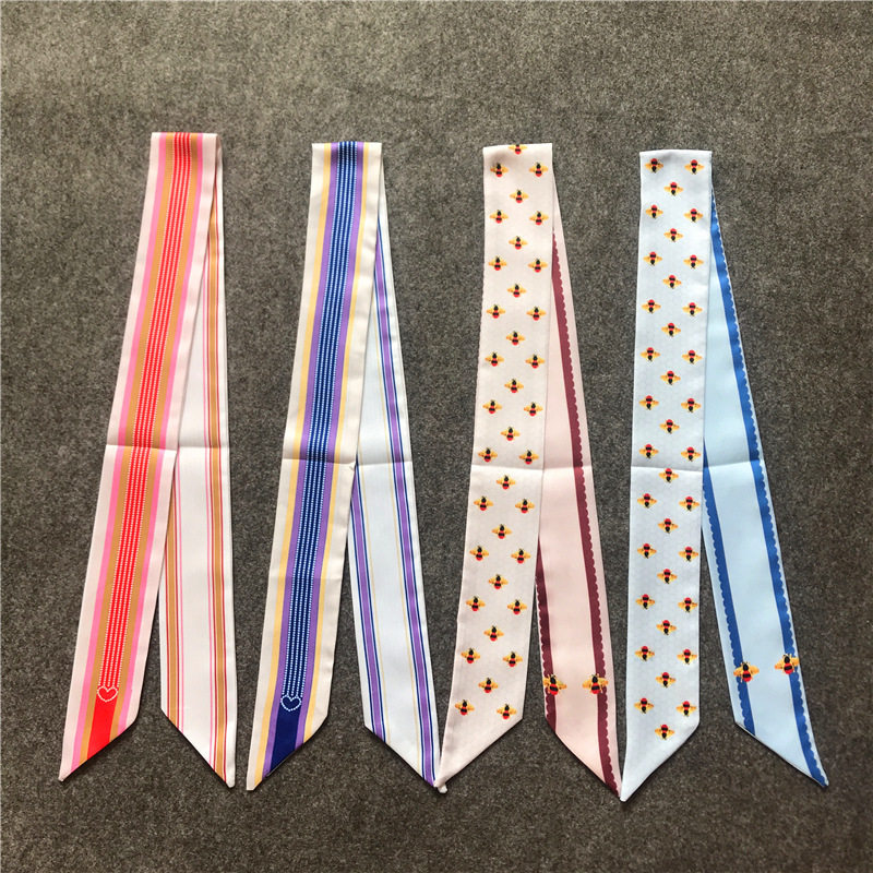 经典原创珍珠蜜蜂系 缠 绑包包手柄丝巾小丝带装饰围巾包带女士
