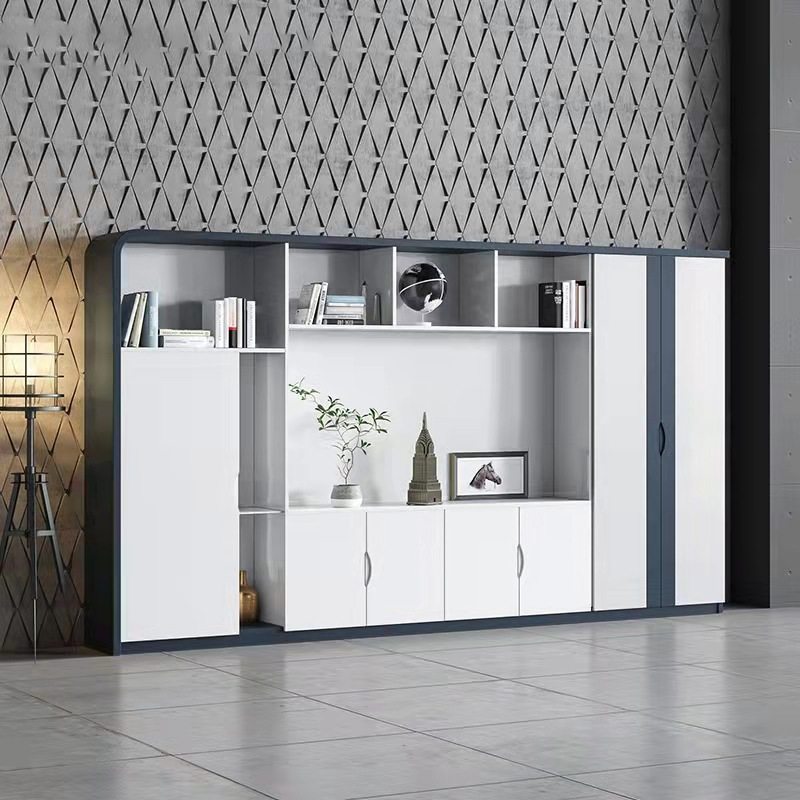 白色烤漆文件柜现代背景柜落地展示柜简约档案柜子办公对开门书柜,电子元器件市场,电线扎带/束线带,淘宝优惠券,粉丝福利购,淘宝优惠卷