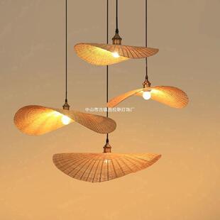 创意个性吊灯造型灯异形服装店吊灯客厅餐厅灯日式灯具竹编艺术灯