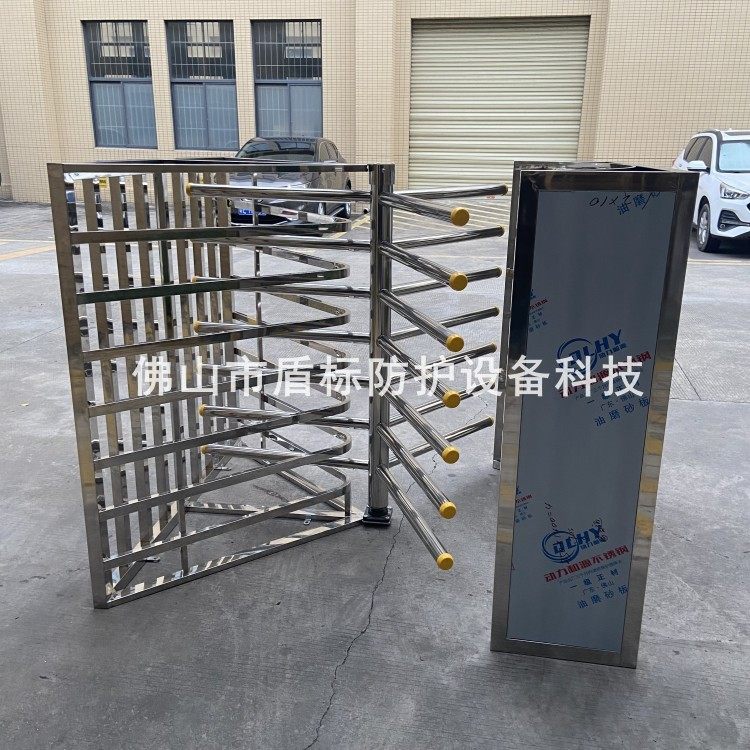 火车站进出口单向门半高手动矩形旋转通道闸不锈钢梳状栅栏单向门