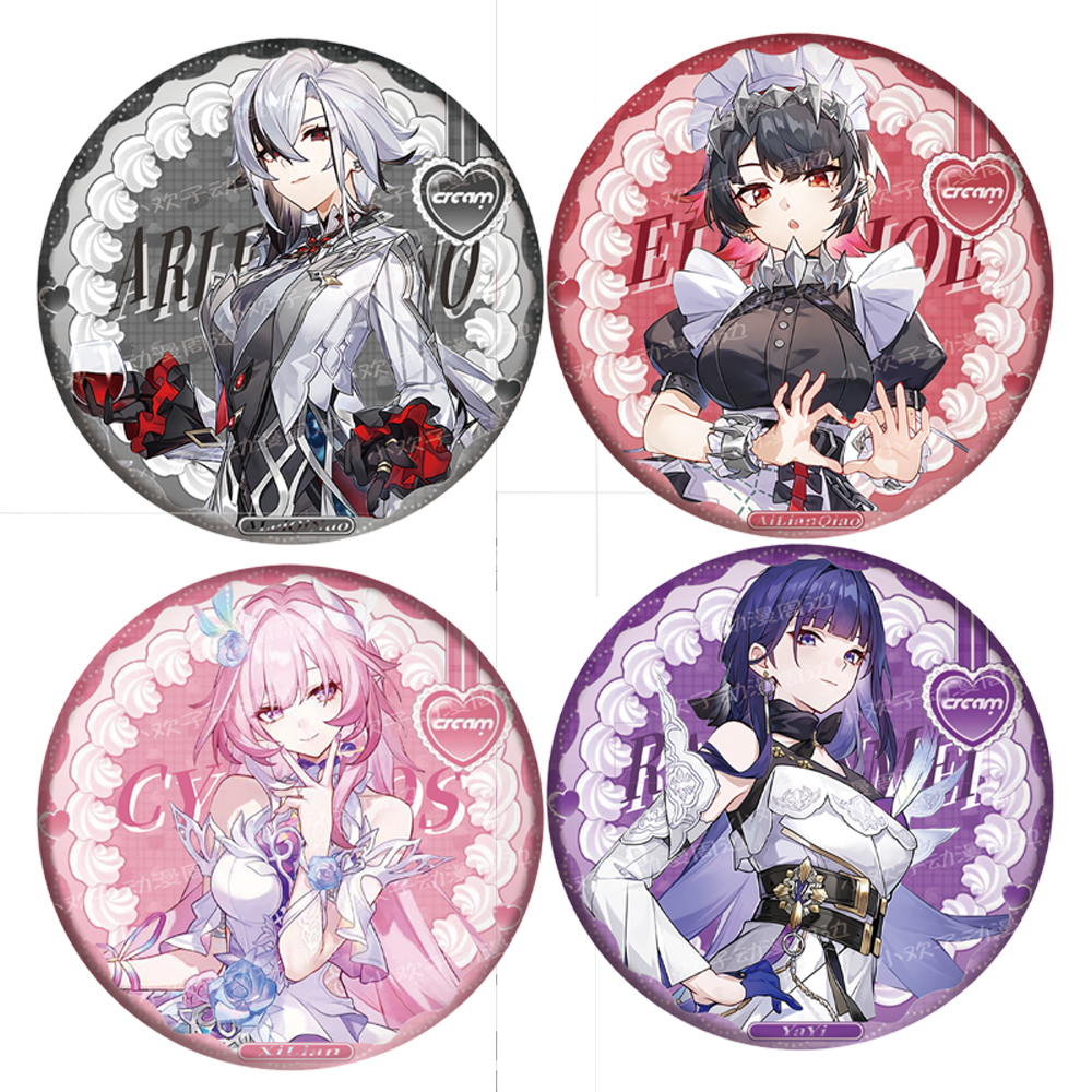 崩铁原神同人双闪徽章吧唧加厚