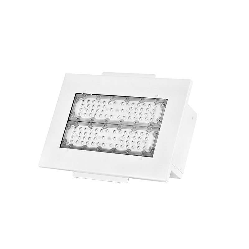 嵌装鳍片模组led油站灯100W嵌入式led防爆加油站灯天棚灯高湾灯