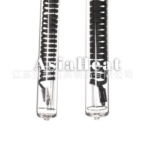 12V 24V 36V 100W 玻璃加热管石英 不锈钢固定头单端碳纤维发热管
