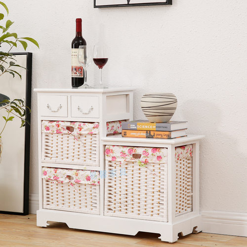 供应高低床头柜 实木床头柜 五斗收纳柜 高低柜