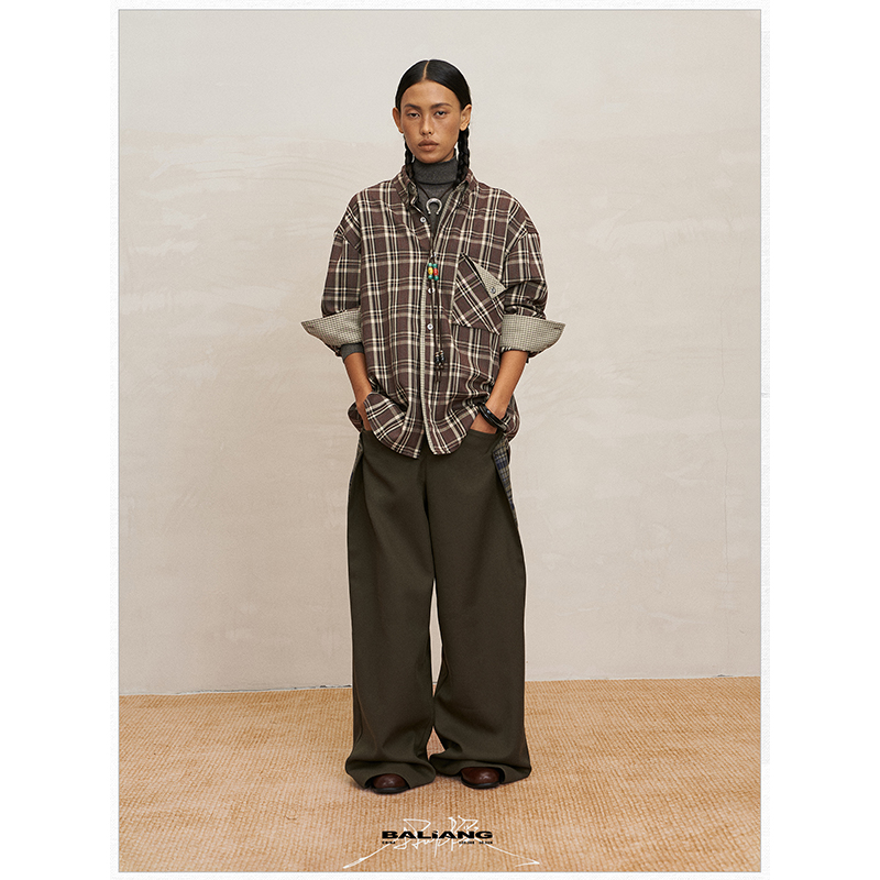 捌樑双面穿全棉斜纹布衬衫