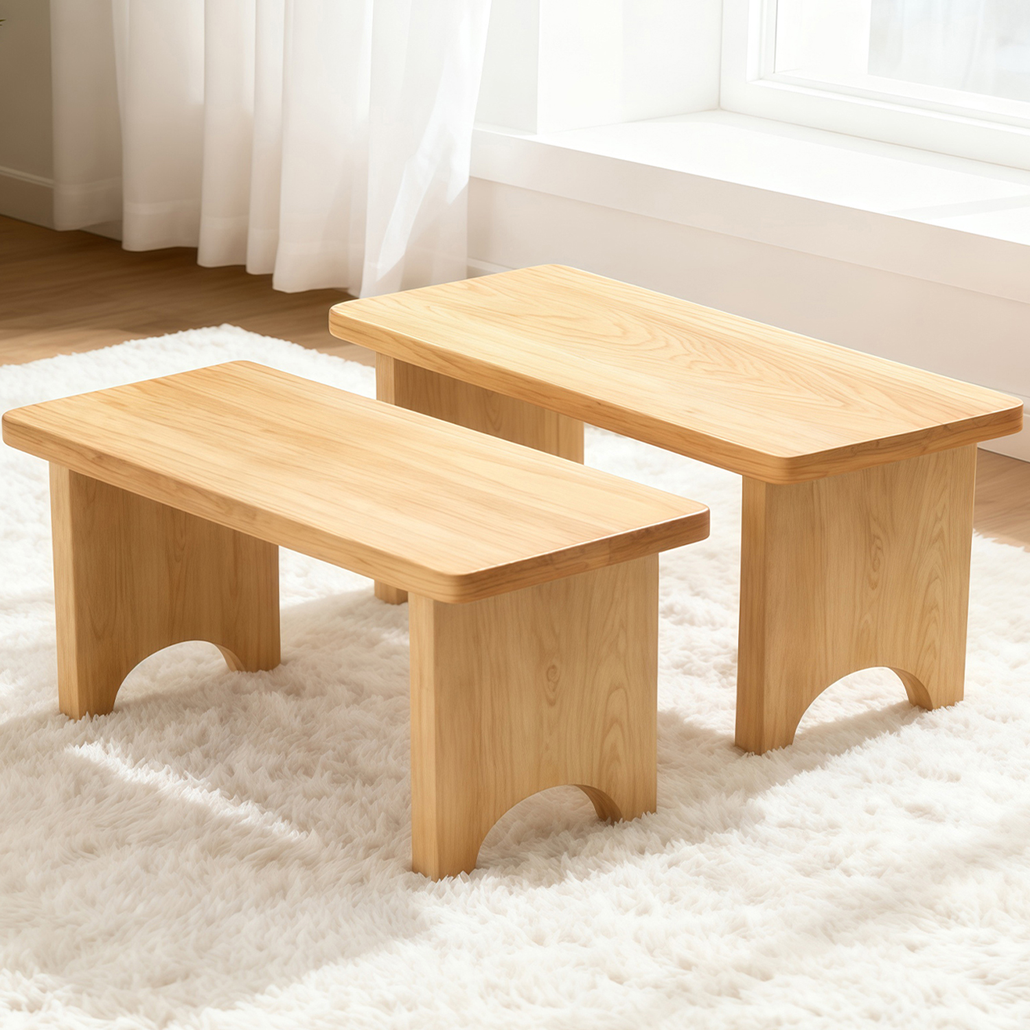 小凳子家用实木矮凳客厅儿童板凳沙发放脚长方凳茶几凳子大人板凳