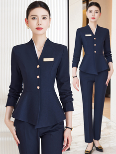 职业西装套装女秋季2025高端酒店前台工作服经理正装接待工装西服