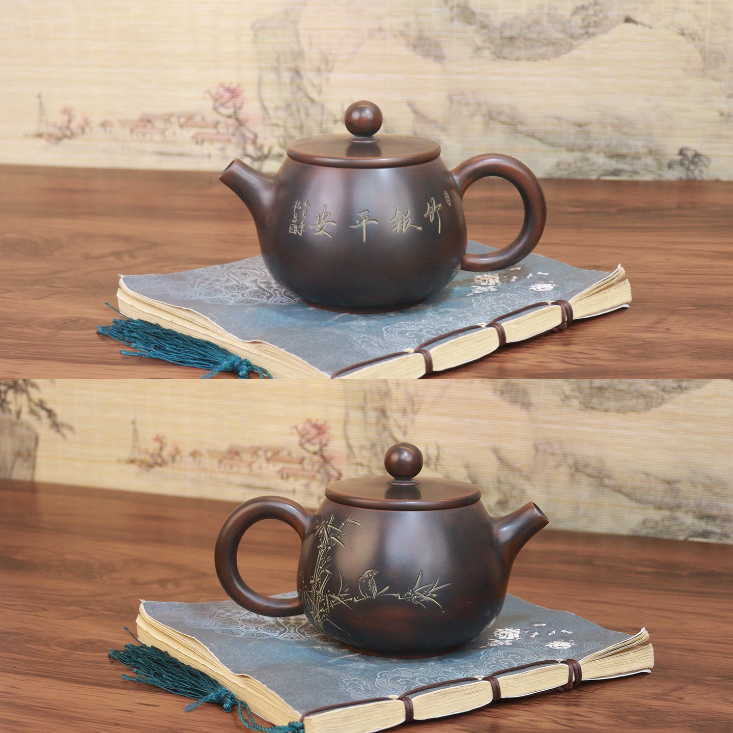 钦州坭兴陶日进桶金壶直桶壶荷花壶大口汉瓦壶兰花壶手工茶具茶壶,餐饮具,茶壶,淘宝优惠券,粉丝福利购,淘宝优惠卷