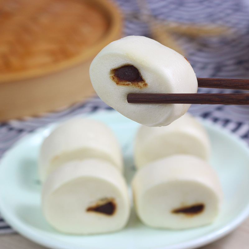 豆沙小馒头夹心面包子手工衢州特产半成品早餐食品大全加热即食