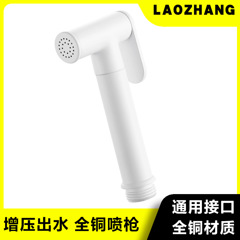 白色全铜马桶伴侣高压喷枪