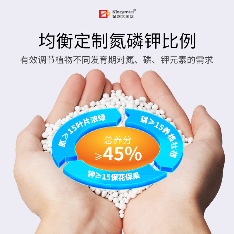 金正大复合肥官方旗舰店蔬菜农用种菜花卉氮磷钾花肥料家用通用型