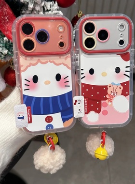 红蓝围巾小熊猫咪oppoReno13pro手机壳Reno12/11/10新款Reno7SE镜头全包k12卡通A97防摔女创意可爱a53保护套