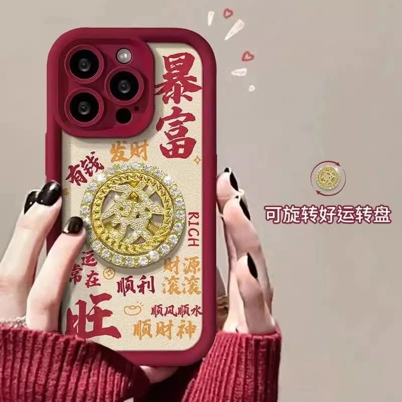 旋转暴富支架vivox200pro手机壳新款x100/x90/80高级软壳s20/s19硅胶iqoo13小众IQOOneo10网红女z9防摔保护套