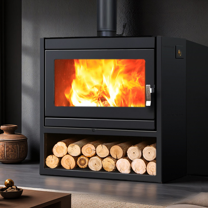 真火壁炉燃木柴室内冬季家用取暖炉农村自建房民宿无烟燃木采暖炉