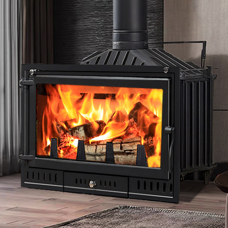壁炉真火木柴家用农村别墅客厅取暖炉烧柴火炉铸铁真火壁炉燃木柴
