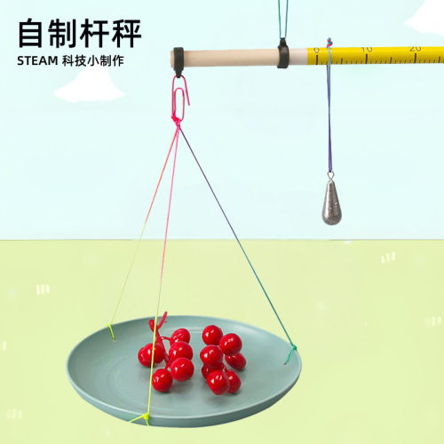 学生科学实验器材科技小发明儿童小制作教具材料包DIY自制杆秤